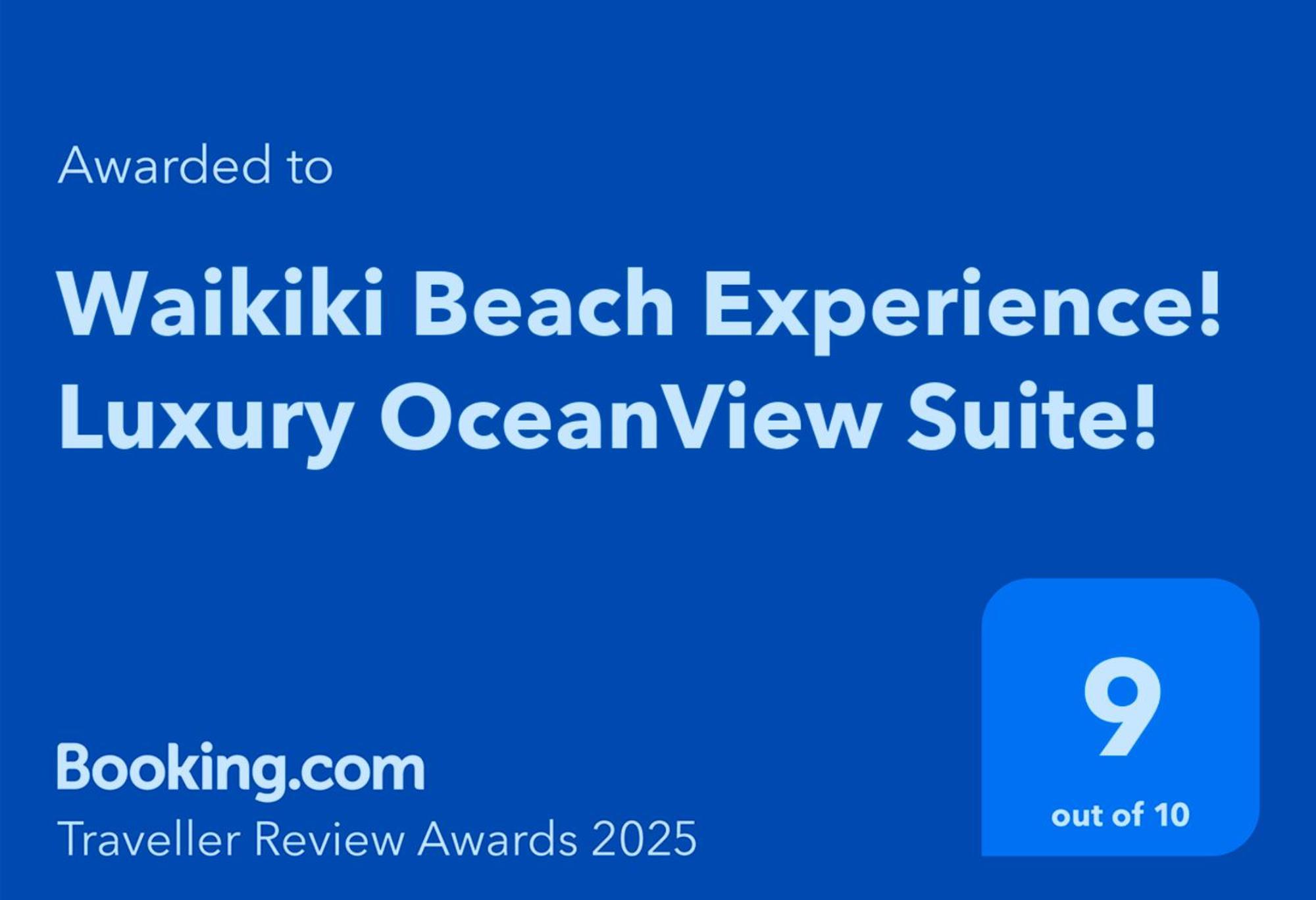 Waikiki Beach Experience! Luxury Oceanview Suite! Хонолулу Екстериор снимка